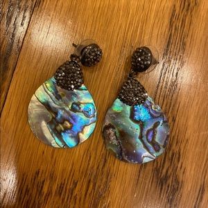 Sparkly mother of pearl earrings